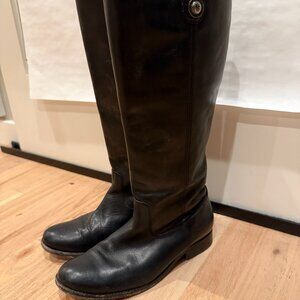 Frye Melissa Button Boot Black Women Size 7,5